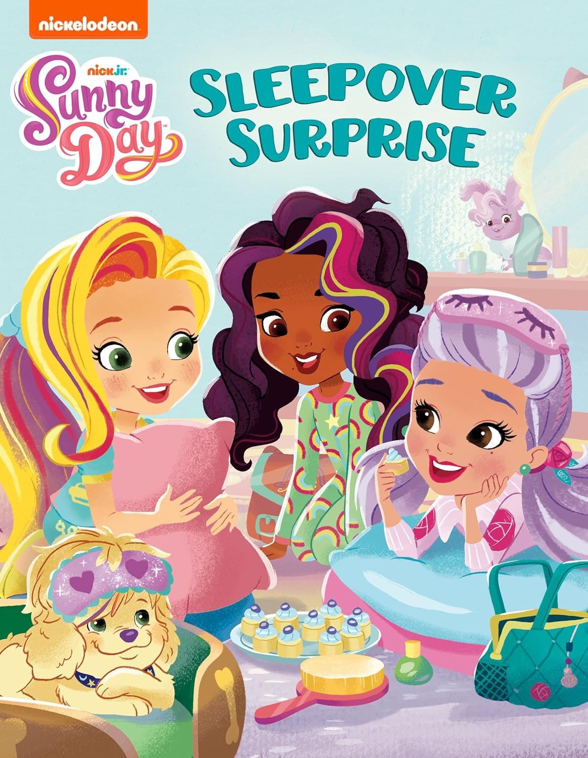 كتاب قصص مفاجئة من إنتاج Nickelodeon Sunny Day SleepOver، غلاف مقوى