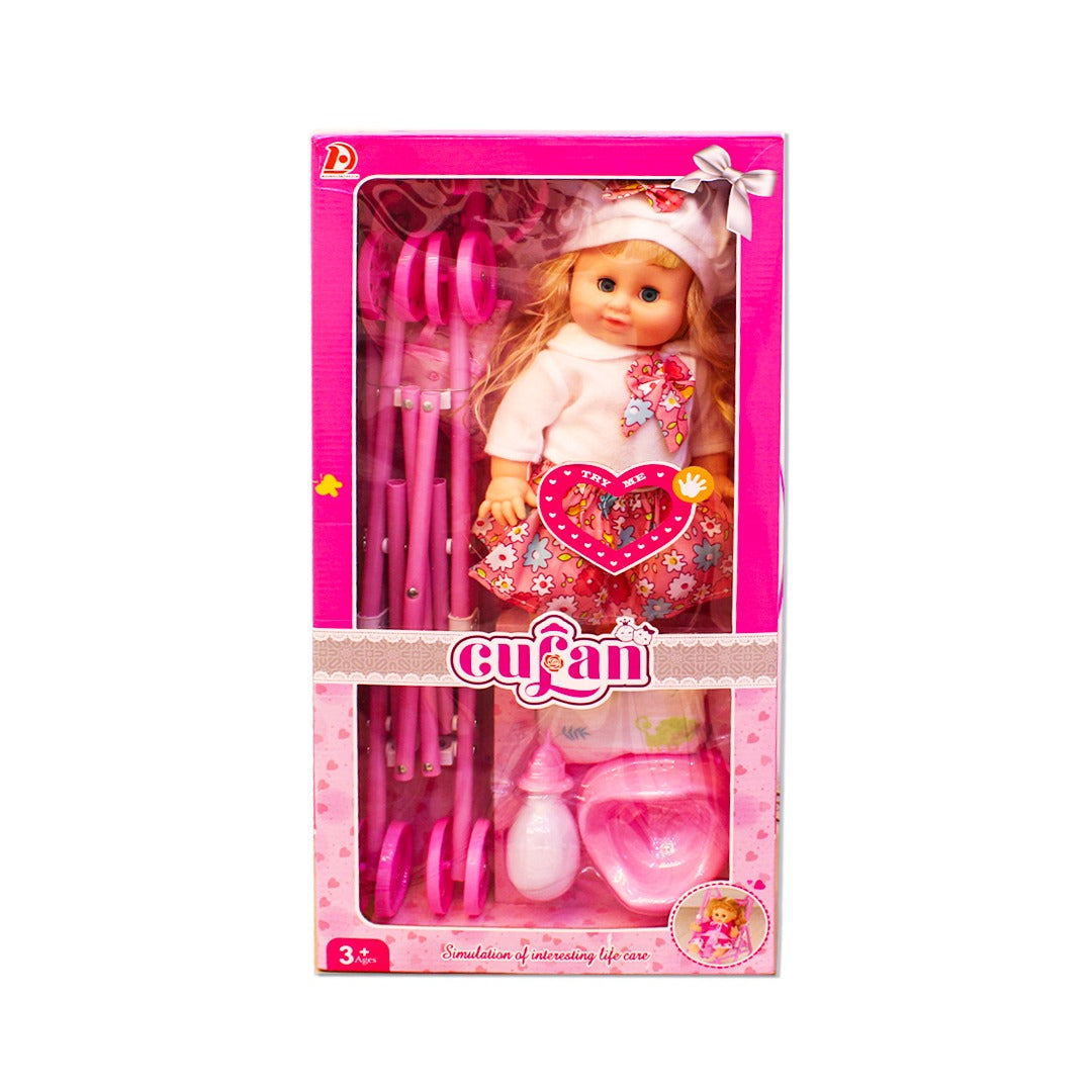 Cufan sweet baby doll with accessories Playtime Babies