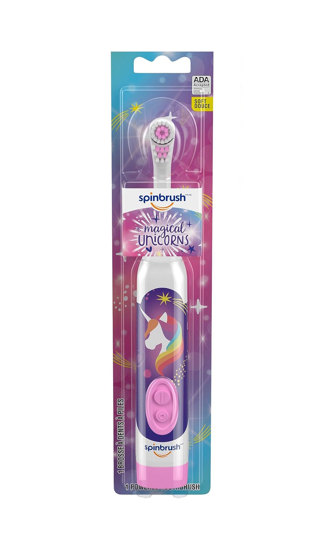 Spinbrush Unicorn Kids Toothbrush Battery-Powered Electric Toothbrush