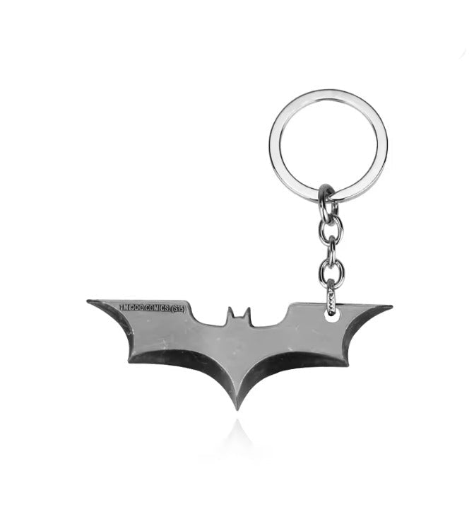 Batman Metal Keychain Sleek and Durable Accessories For Men - Silver - Style 2