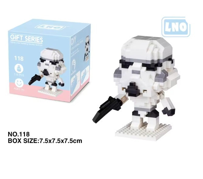 Star Wars Creative building blocks Darth Vader NO. 118 White knight  - 318 PCS