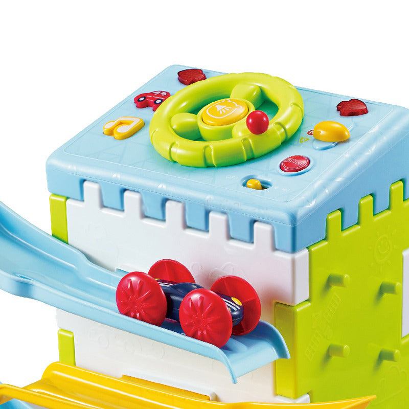 لعبة مسار سباق تعليمي متعدد الاستخدامات، منزل أنشطة، تجميع عجلة القيادة، مسار سباق، فتحة