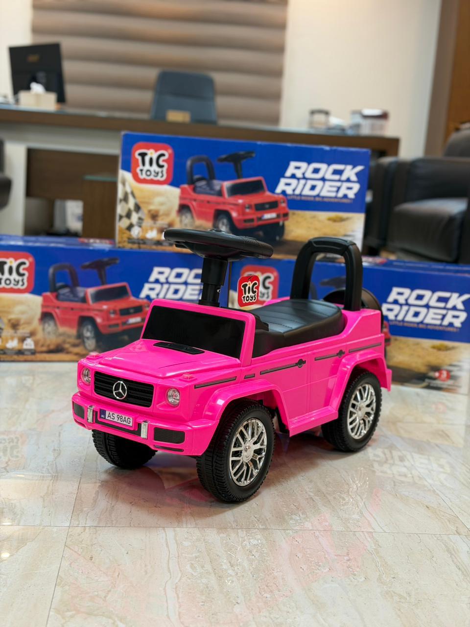 Tic Toys Rock Rider Ride-On For Kids - Pink