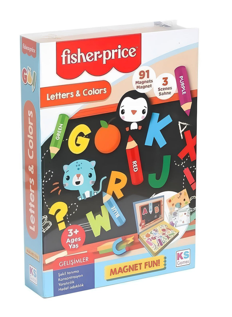 Fisher Price Baby Puzzle Letters & Colors 91 Magnets