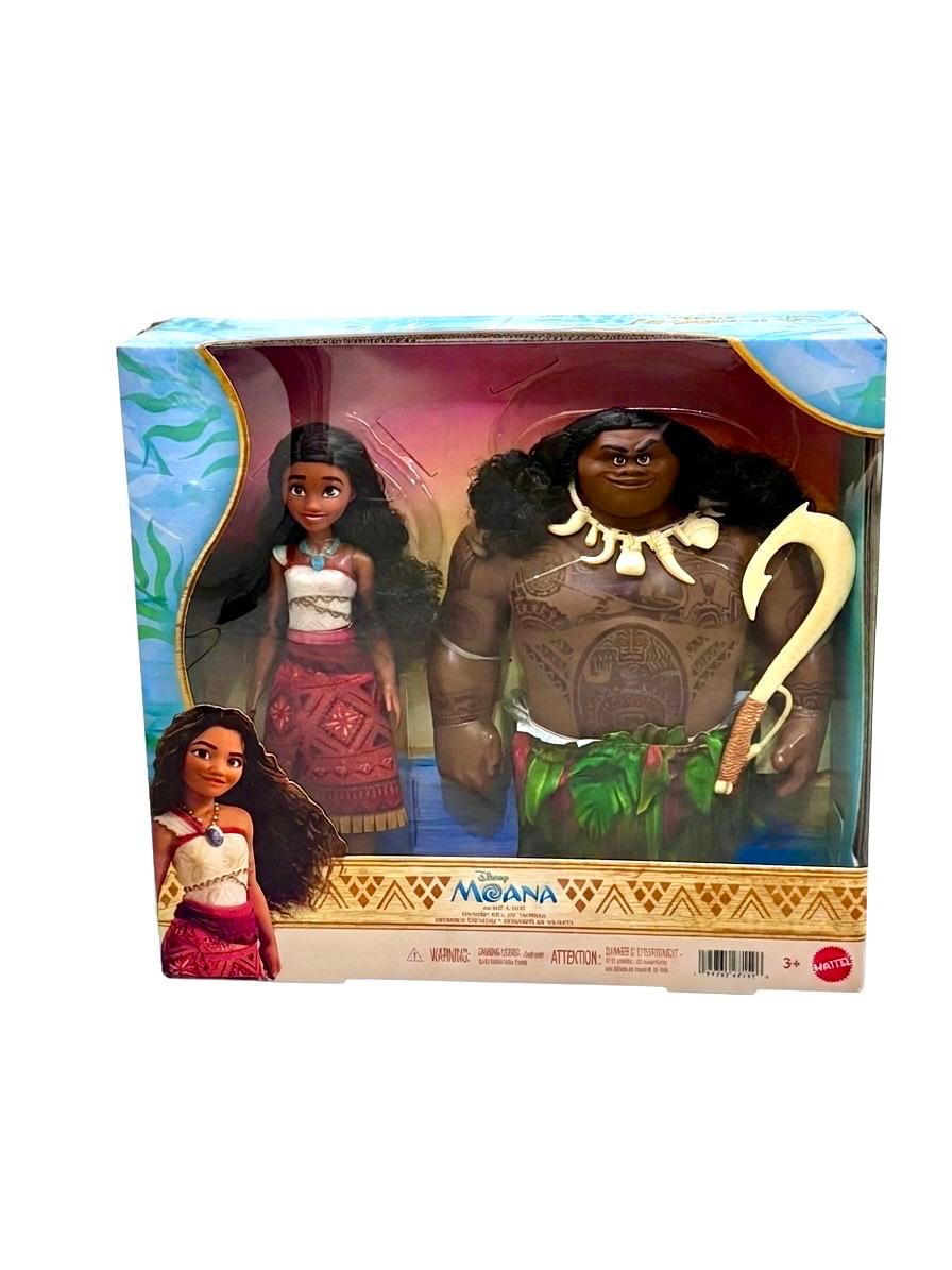 Mattel Disney Moana 2 Voyager 2 Doll Set, Moana & Maui Fashion Dolls