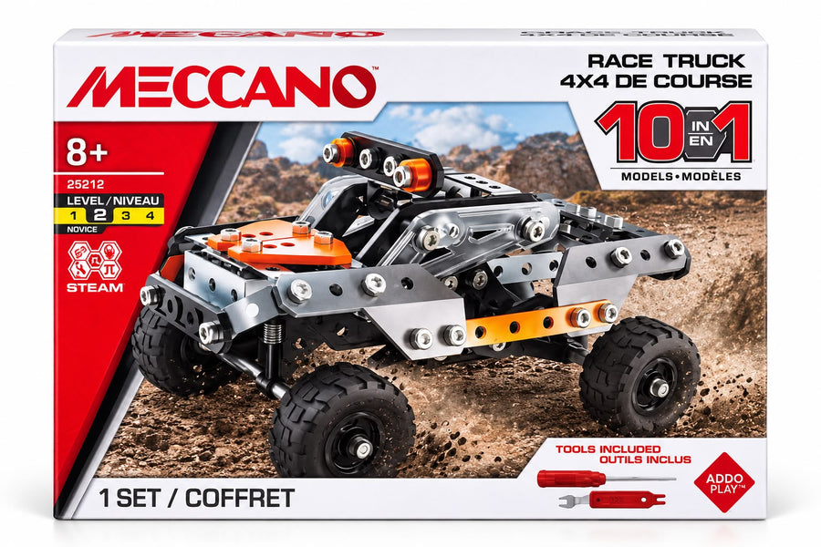 Spin Master Meccano - 10 in 1 Multi Model Set 4x4 Race Truck