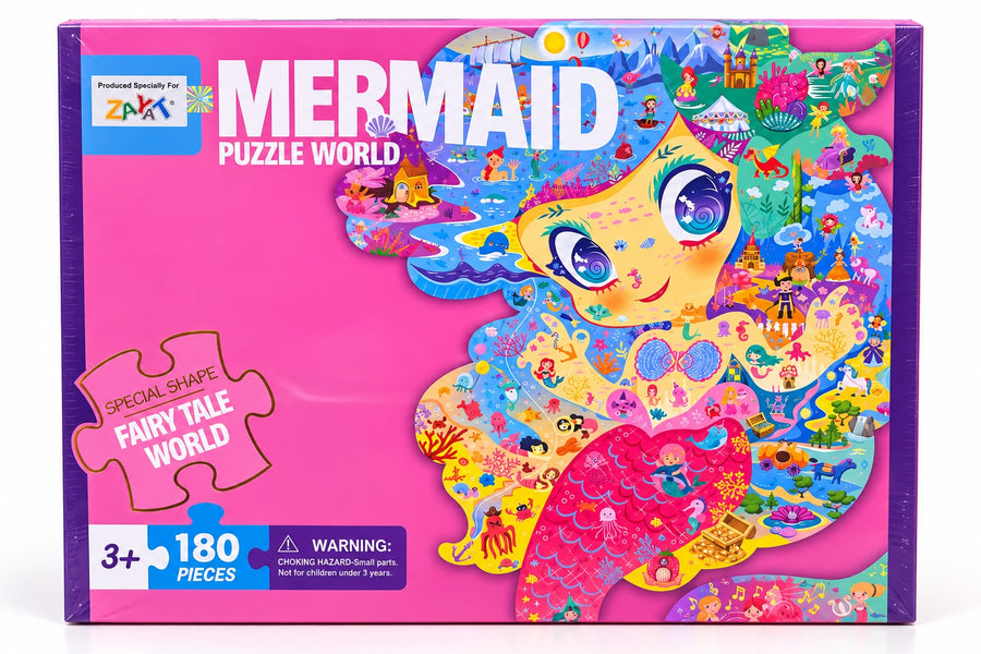 Mermaid Puzzle World Fairy Tale World Special Shape 180 Pieces Jigsaw Puzzle