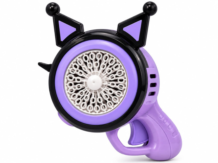Cute 40-Hole Automatic Bubble Gun Machine with Light Effect (Ages 3+)