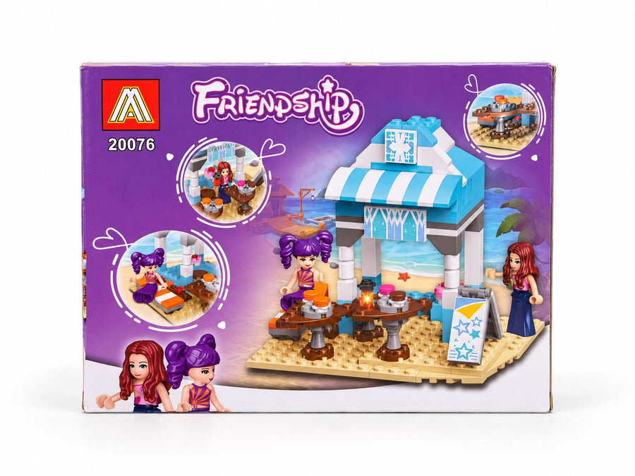 Friendship Summer Beach Building Block Set (199+ Pieces) - Ages 6+