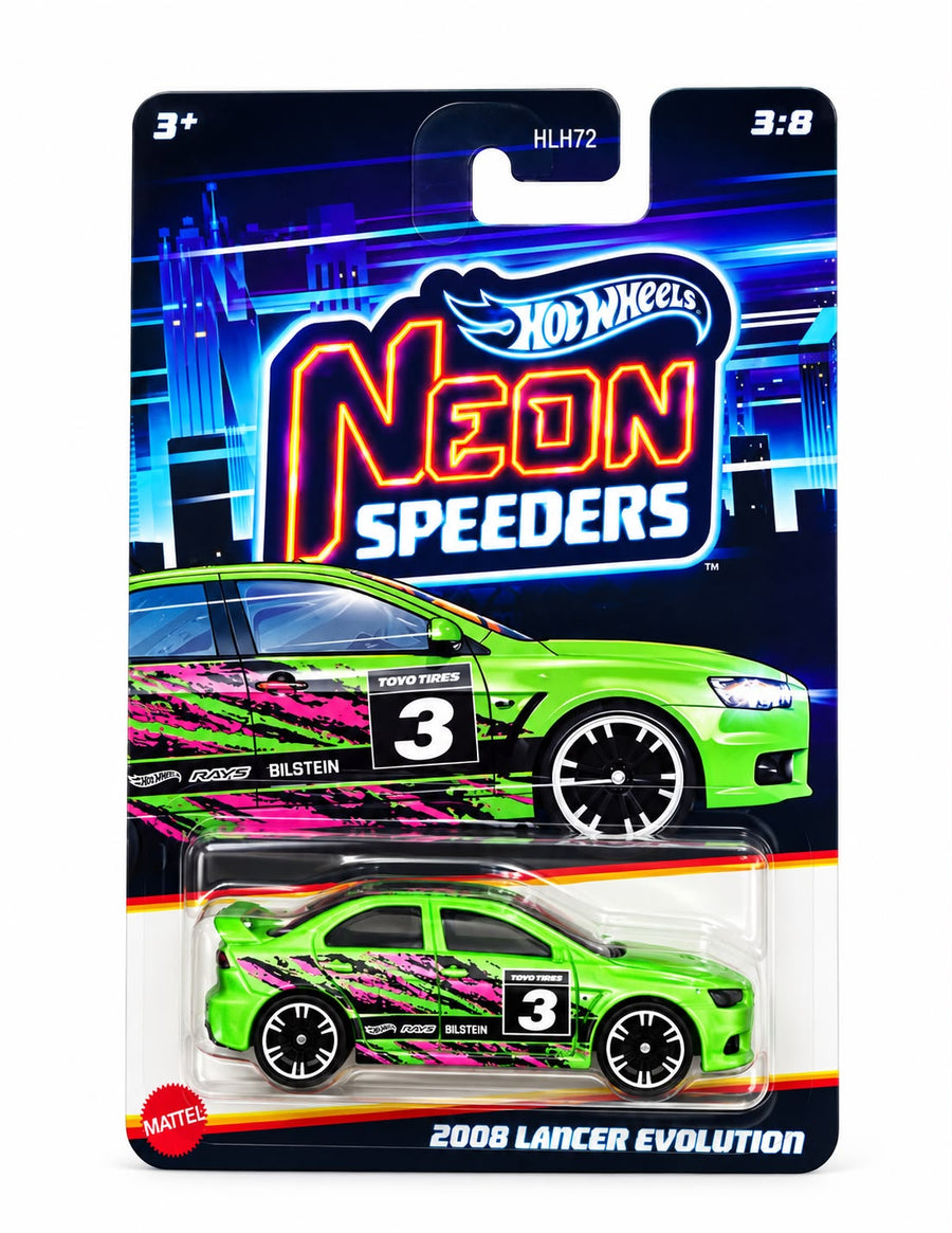 Hot Wheels Neon Speeders - 2008 LANCER EVOLUTION