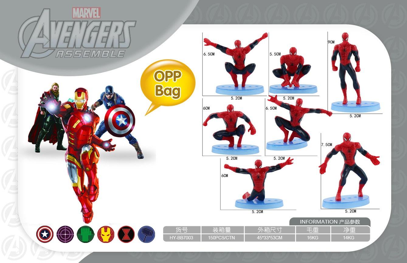 Action Figures Spider-Man Set Of 7 5-7 cm E13-839
