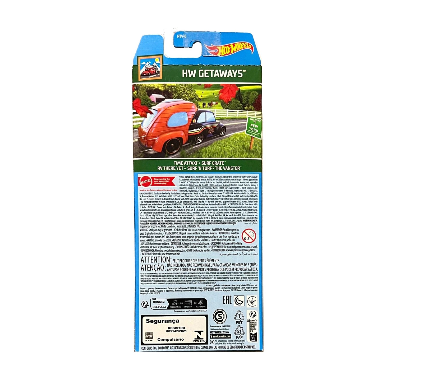 Hot wheels HW GETAWAYS , Set of Hot wheels 5 Pack In 1:64 scale