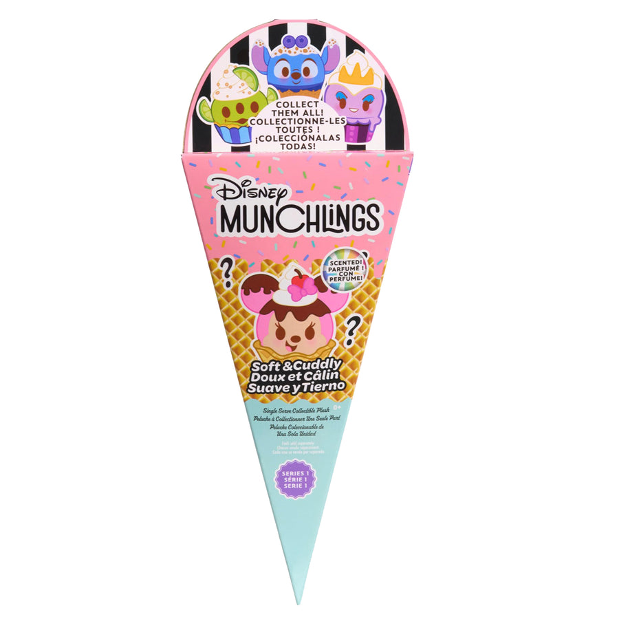 Just Play Disney Munchlings Single Serve Scented Collectible Plush 1-Pack, Kids Toys for Ages 0