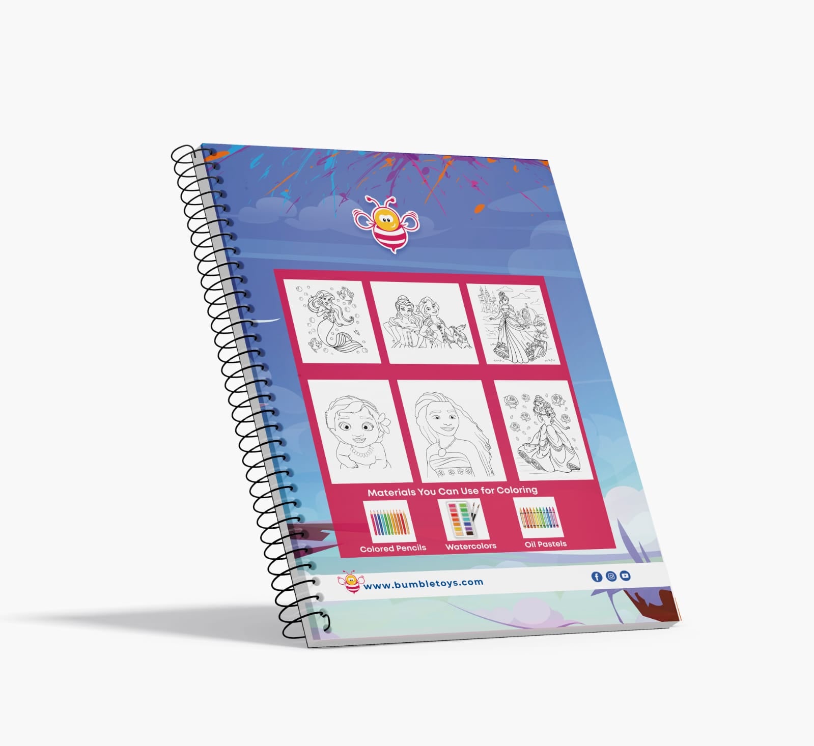 Premium Disney Princess Coloring Book For Girls 34 Pages