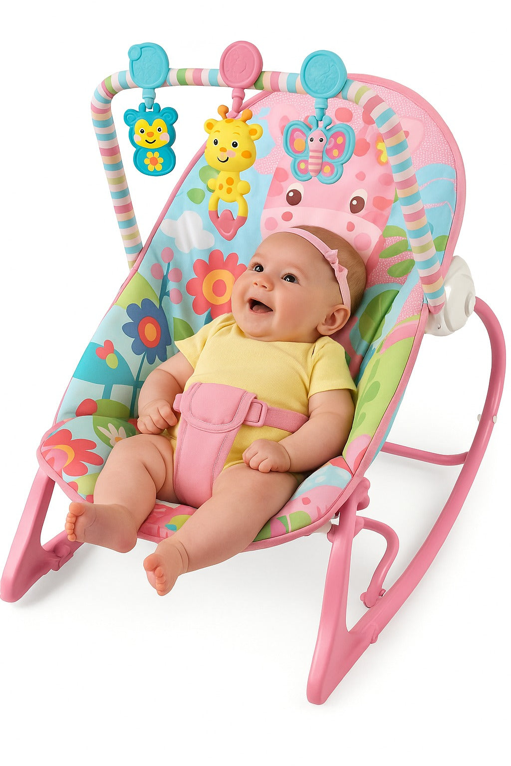 Tiibaby - مقعد هزاز للأطفال الرضع والأطفال الصغار يعزز الراحة والأمان