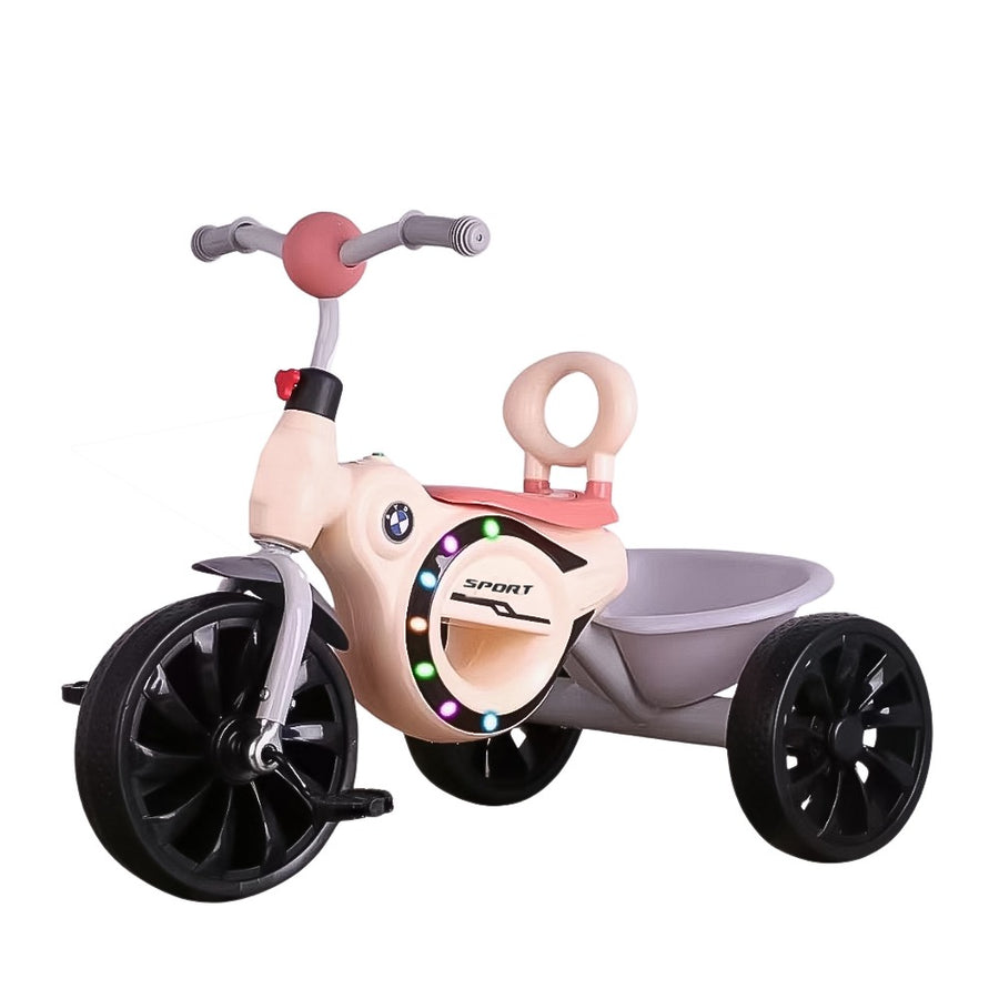 3-Wheel Ride-On Tricycle for Kids – Toddler Push Bike for Ages 1–6, Safe & Durable Baby Trike