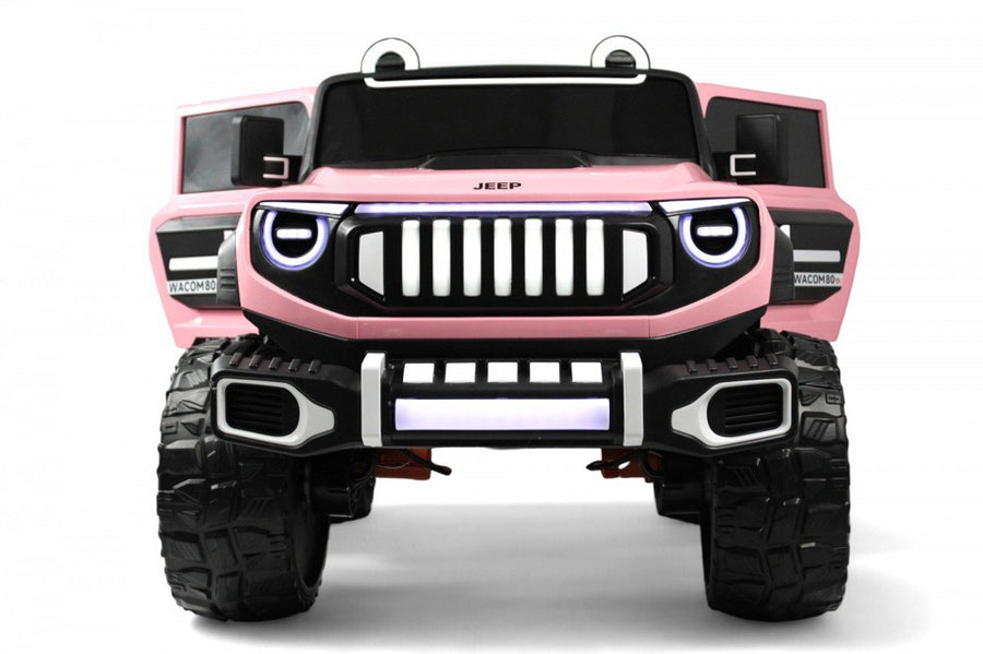 4x4 Kids Electric Ride-On Car with 2.4G Remote Control, 2 Speeds & Shock Absorption - Rose