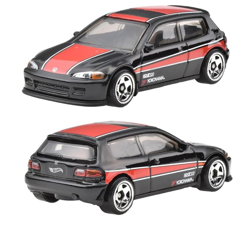 Hot wheels 90s Street Scene - 92 Honda Civic EG