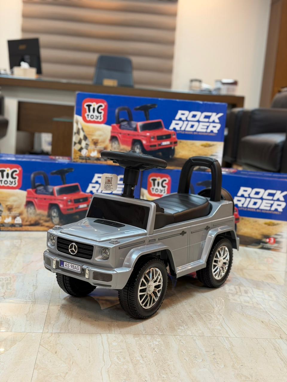 Tic Toys Rock Rider Ride-On For Kids - Grey