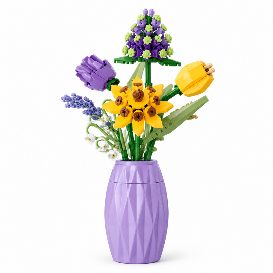 Flower Bouquet Decorate Vase Bouquet KS-BOUQUET Building Set