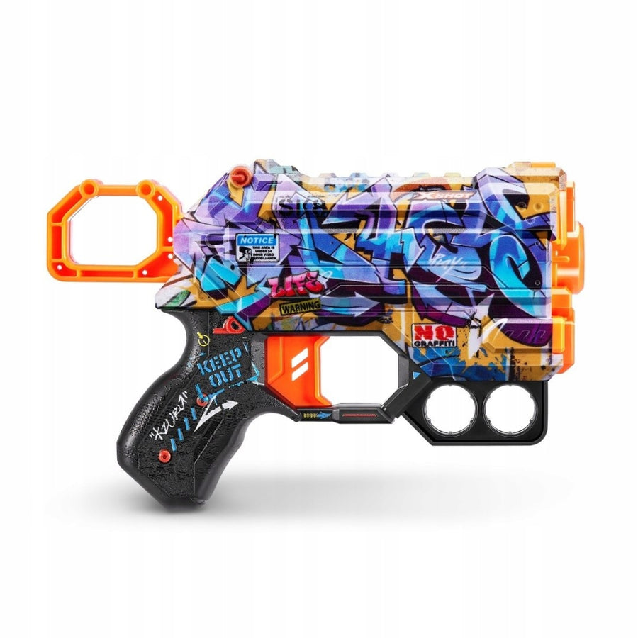 ZURU X-SHOT قاذف مسدس صغير SKINS MENACE مع 8 رصاصات - Spray Tag 