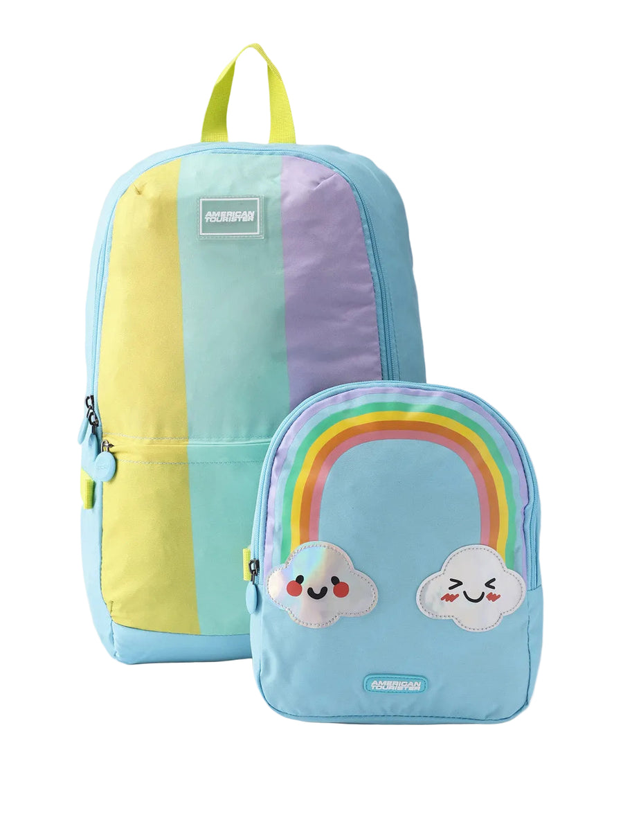 American Tourister Colourblocked Applique School Backpack
