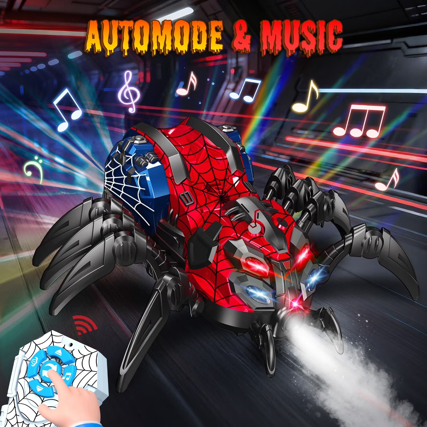 Huge Wave Remote Control Stunt Spider Car