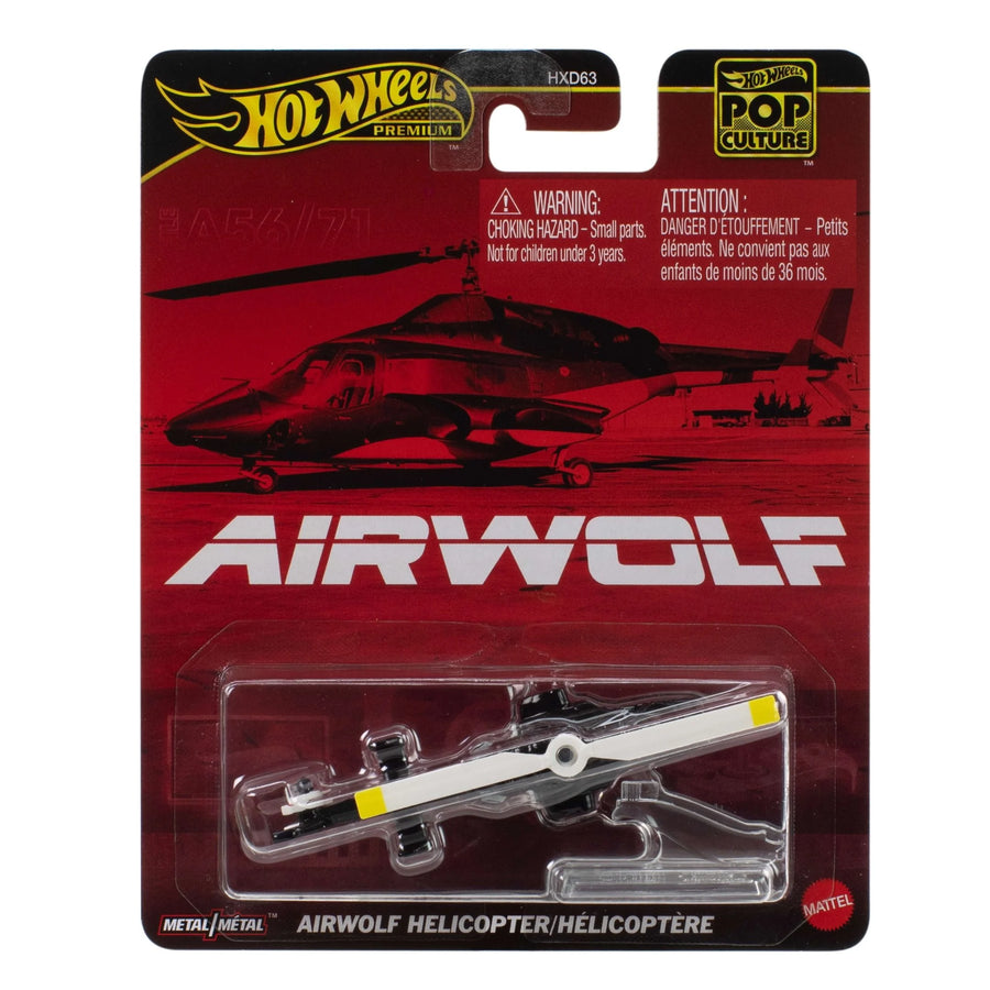 Hot Wheels Premium Pop Culture - Airwolf Helicopter Diecast Vehicle