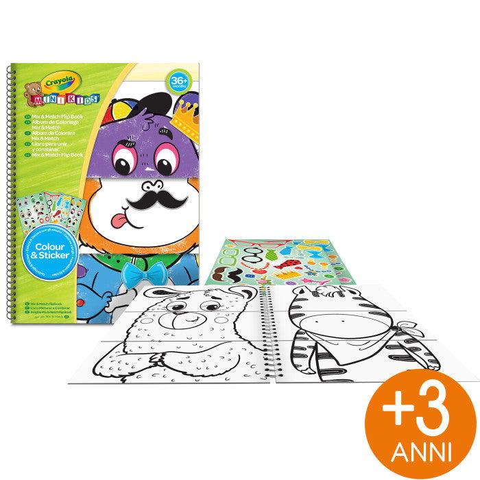 CRAYOLA MINI KIDS MATCH & COLOR COLORING BOOK