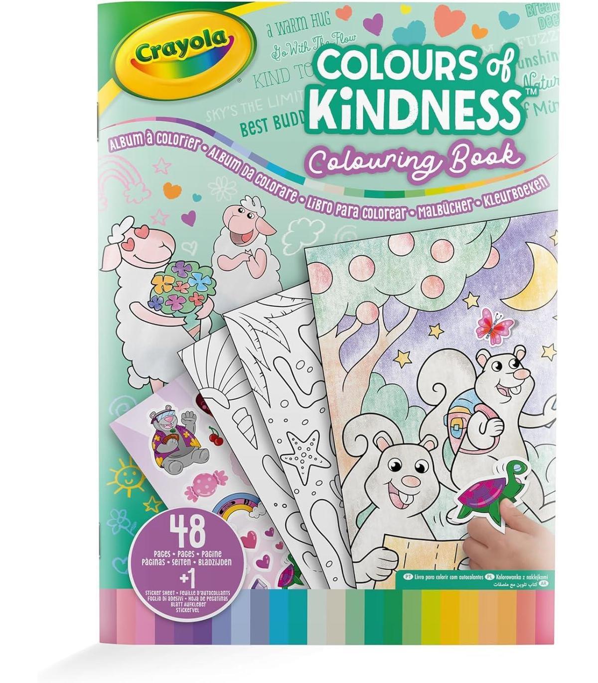 Crayola Color Of Kindness Coloring Book 48 Pages + 1 Page Of Stickers