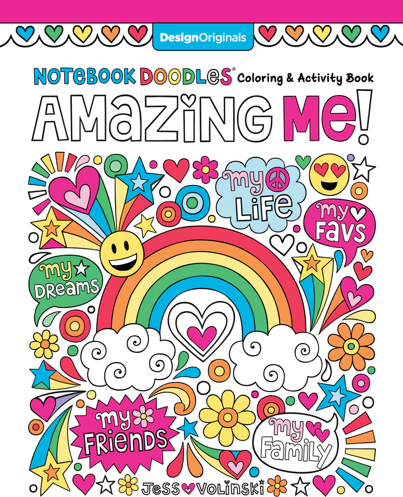 Amazing me Notebook Doodles Coloring & Activity Book For Adults