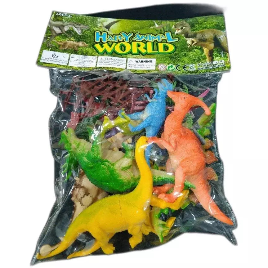 Plastic Animals Dinosaurs Toys Plastic (8 Piece) - BumbleToys - 5-7 Years, Animals, Animals Dinosaurs, Boys, Girls, Toy Land