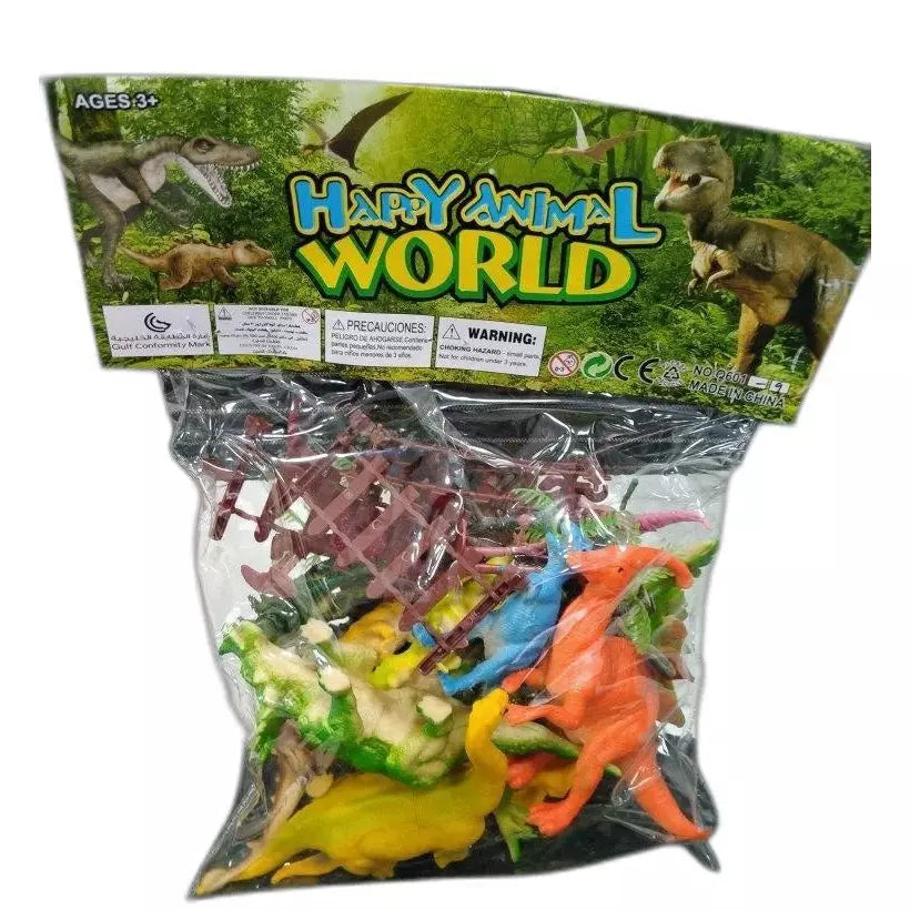 Plastic Animals Dinosaurs Toys Plastic (8 Piece) - BumbleToys - 5-7 Years, Animals, Animals Dinosaurs, Boys, Girls, Toy Land
