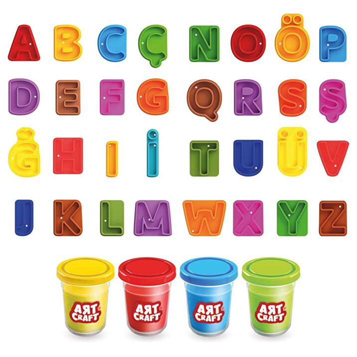 Art Craft Alphabet Play Dough Set For kids