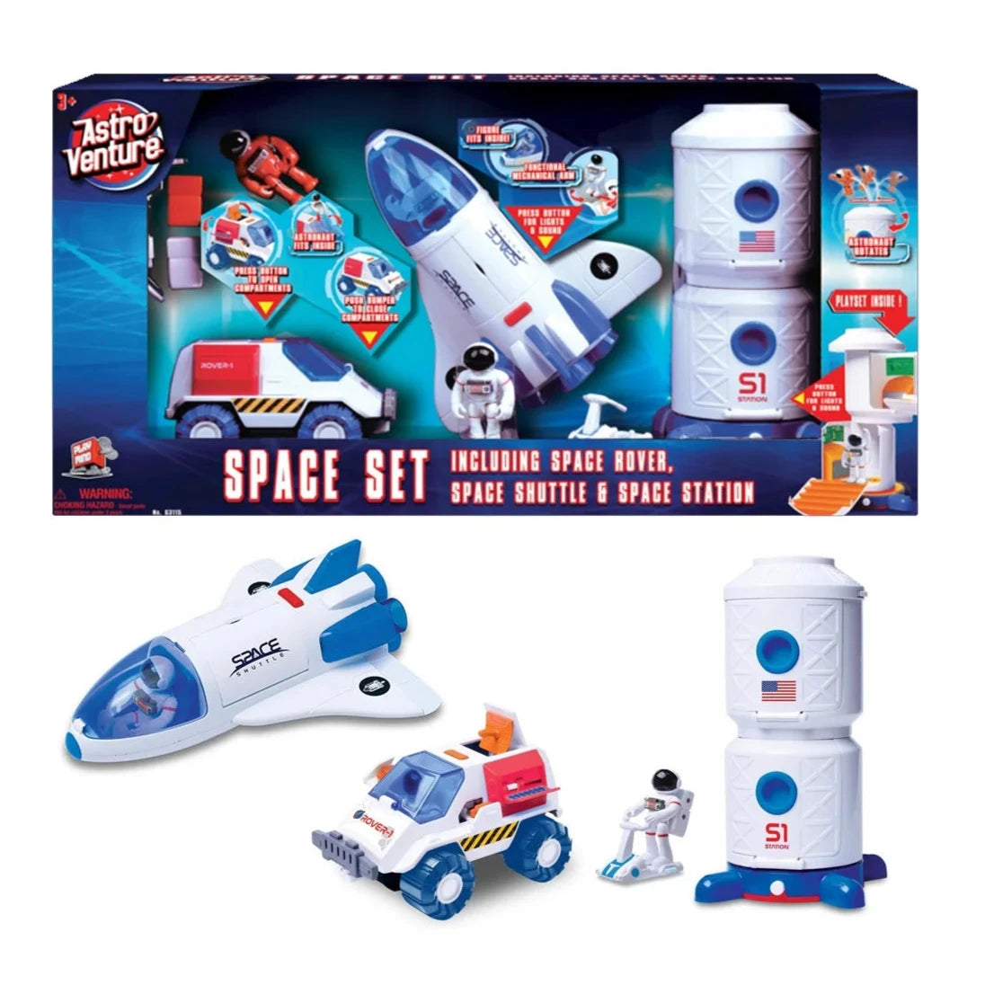 Playmind Astro Venture Space Set White 63115