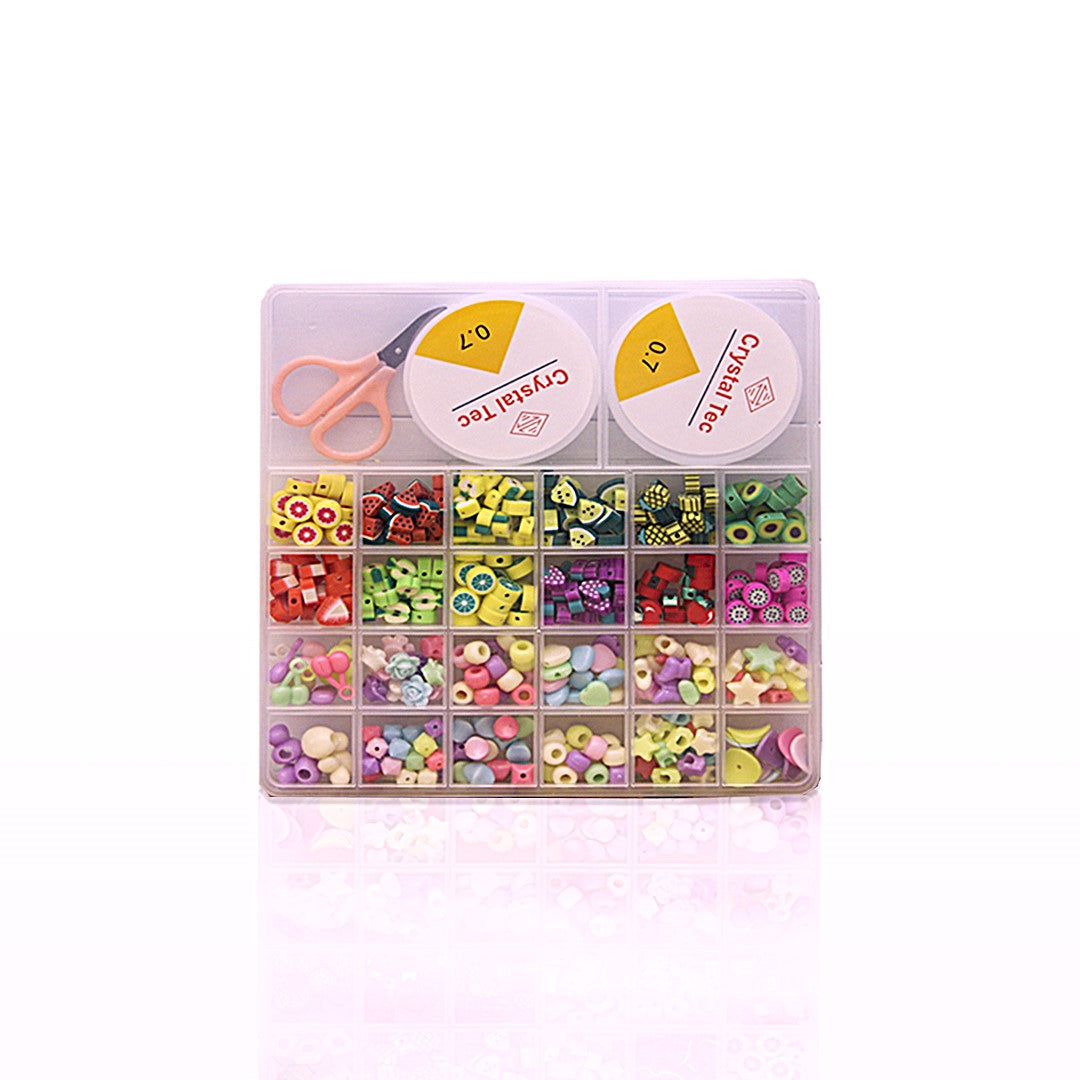 Bracelet Making Box with 0.7 Crystal tec - Fruits