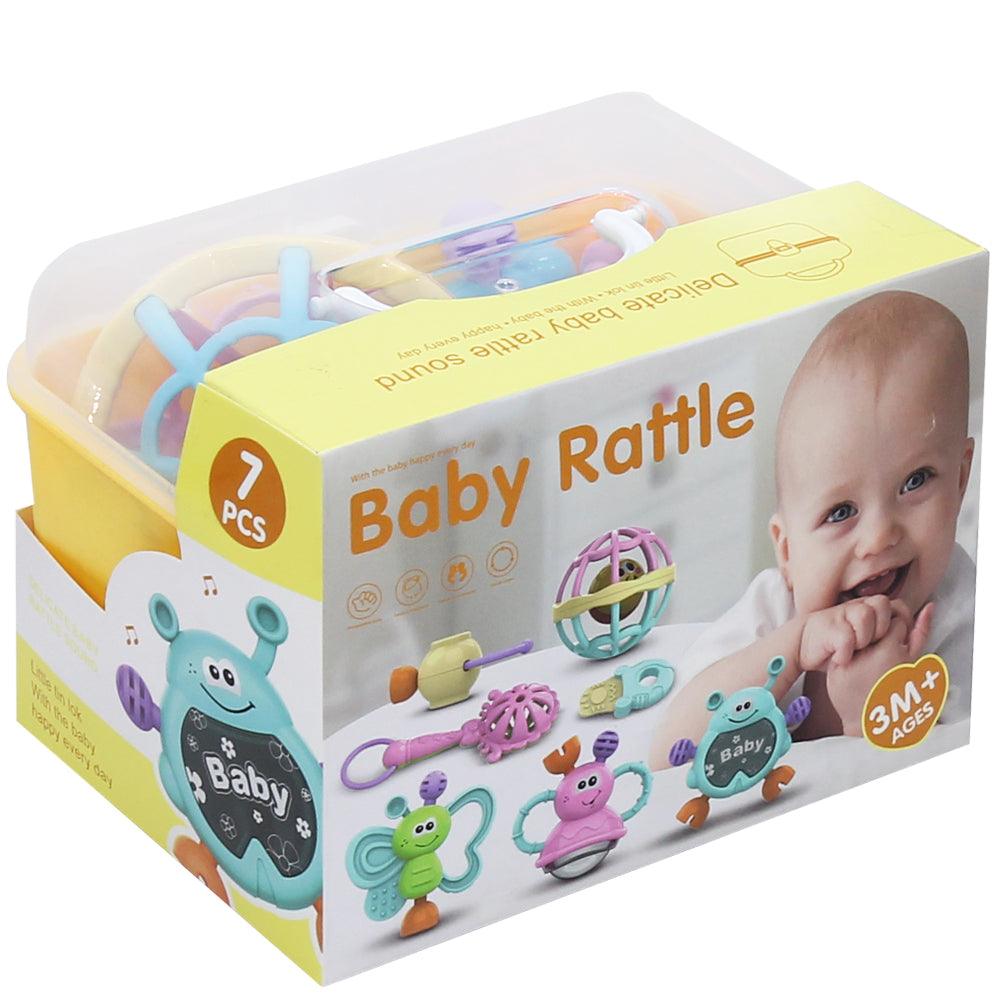 Baby Rattle Toys Set Box With Different Shapes & Assorted Colors
