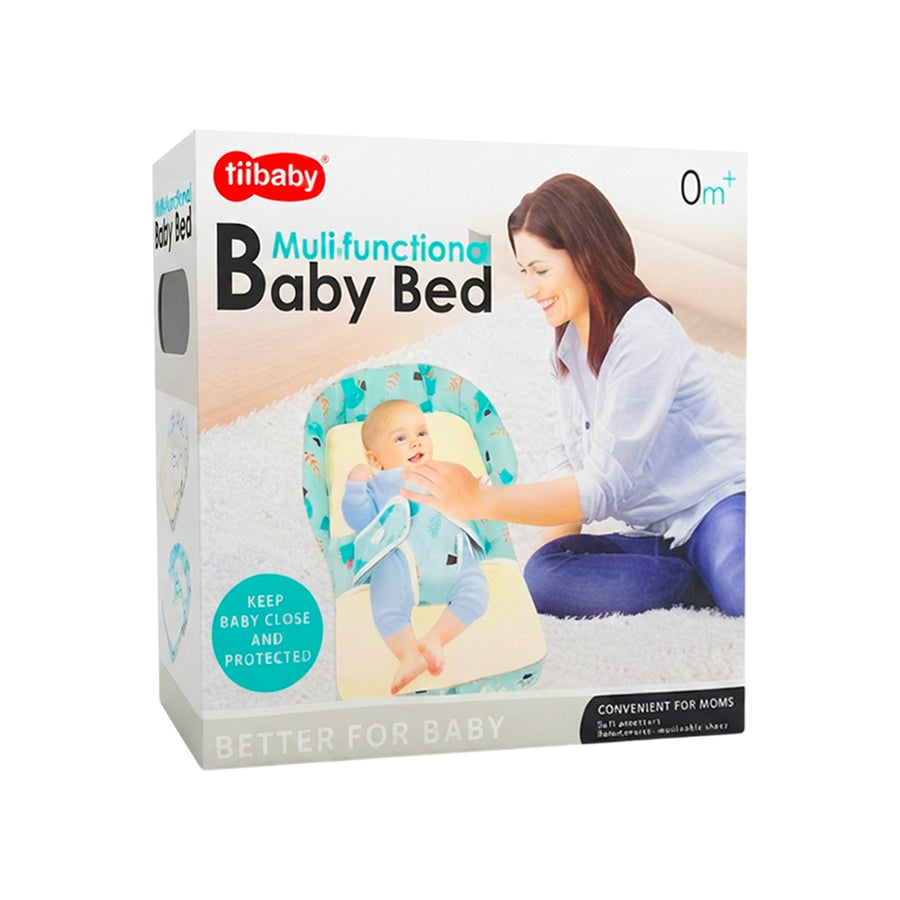 Portable Infant Nest Lounger & Portable Baby Bed with Safety Harness Strap