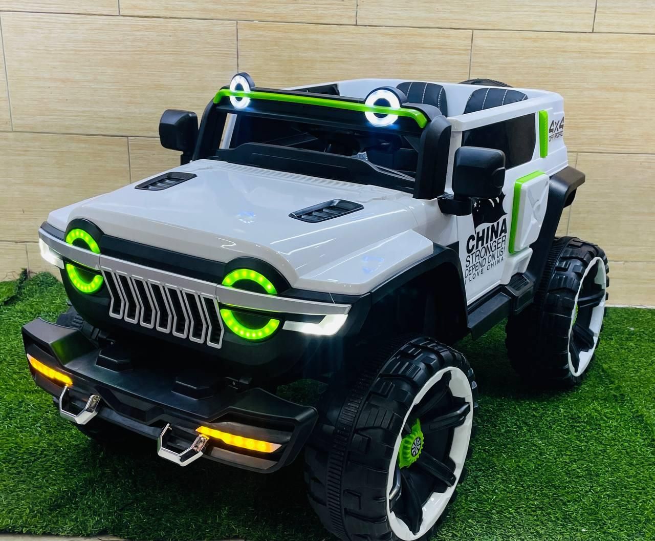 12V Kids Electric Ride-On Car with 4 Motors (390W) – 2.4G Remote, Dual Speed, Shock Absorbers & Handle - Grey