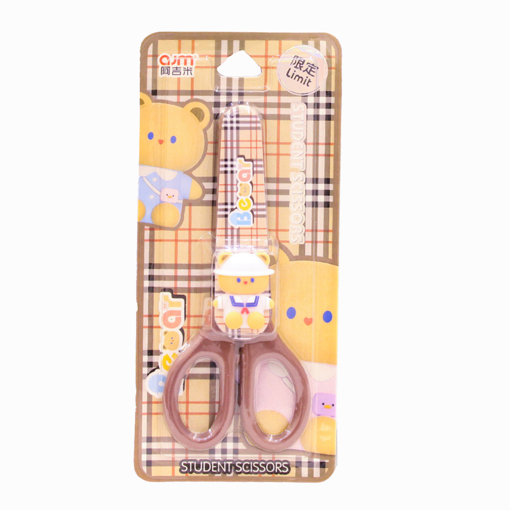 مقص أمان بتصميم دب بحار لطيف للطلاب والحرفيين