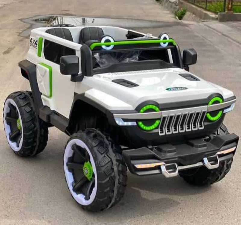 12V Kids Electric Ride-On Car with 4 Motors (390W) – 2.4G Remote, Dual Speed, Shock Absorbers & Handle - Grey