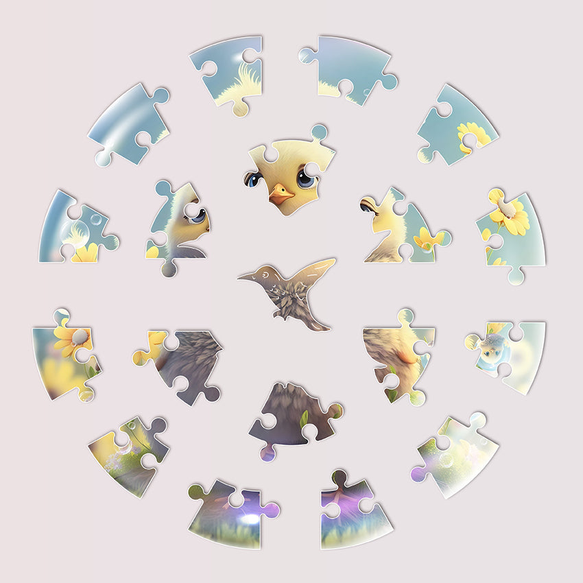Puzz Wooden Puzzle Bubblezz For Children +3 - Bird
