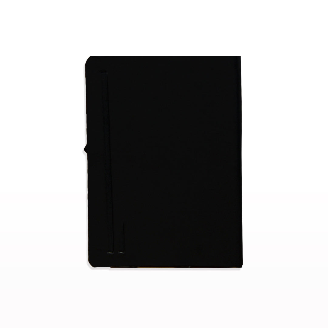 2BE Notebook A5 With Rubber Band  - Plain Black