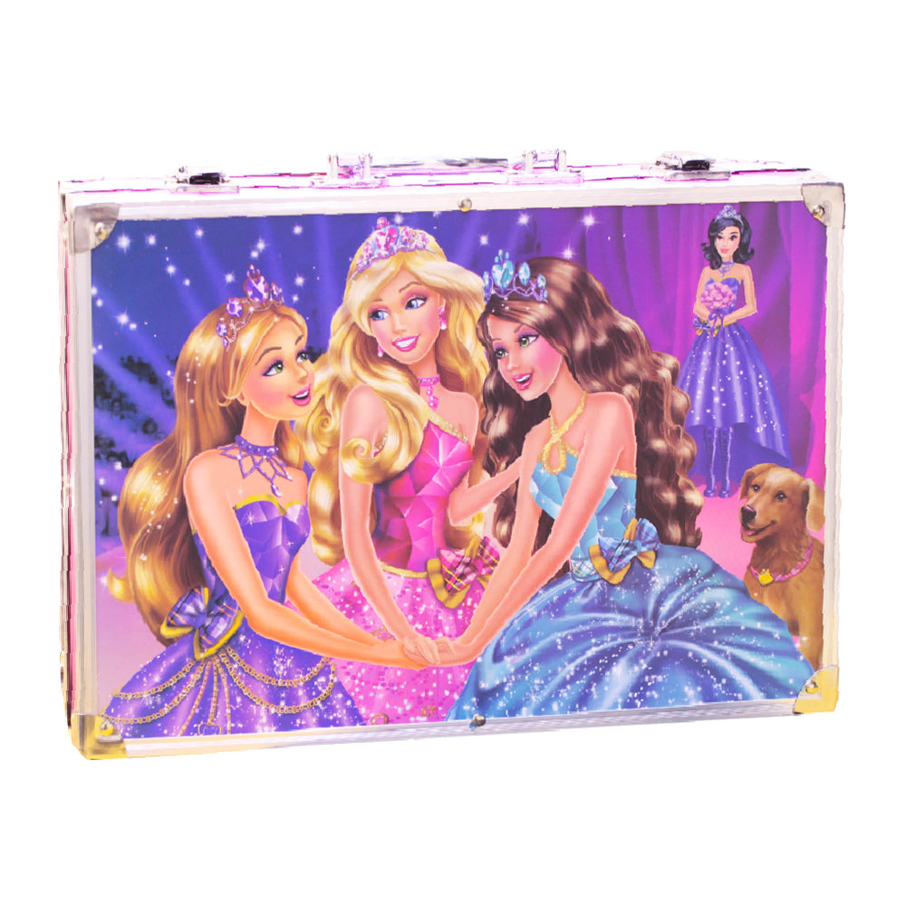Drawing set with paints in an aluminum case Princess