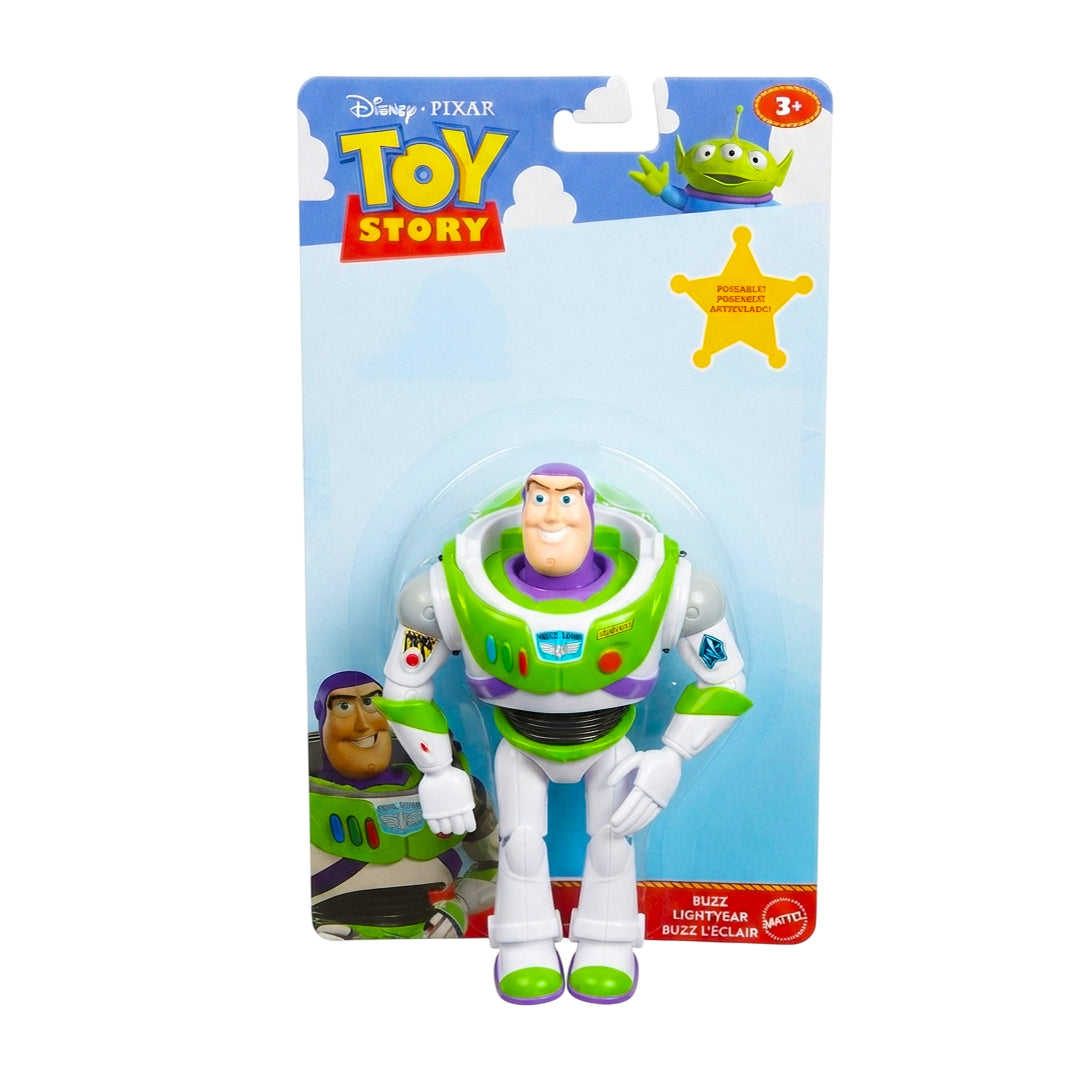 Mattel Disney and Pixar Toy Story Buzz Light Year Action Figures 7 Inch Playscale Key Characters, 8 Plus Posable Joints with Movie Accurate Design