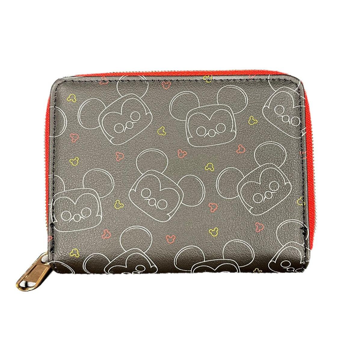Funko Disney Mickey Mouse Head Print Zip-Around Wallet - BumbleToys - +18, 14 Years & Up, Boys, Characters, Disney, Funko Wallet, Girls, Pre-Order