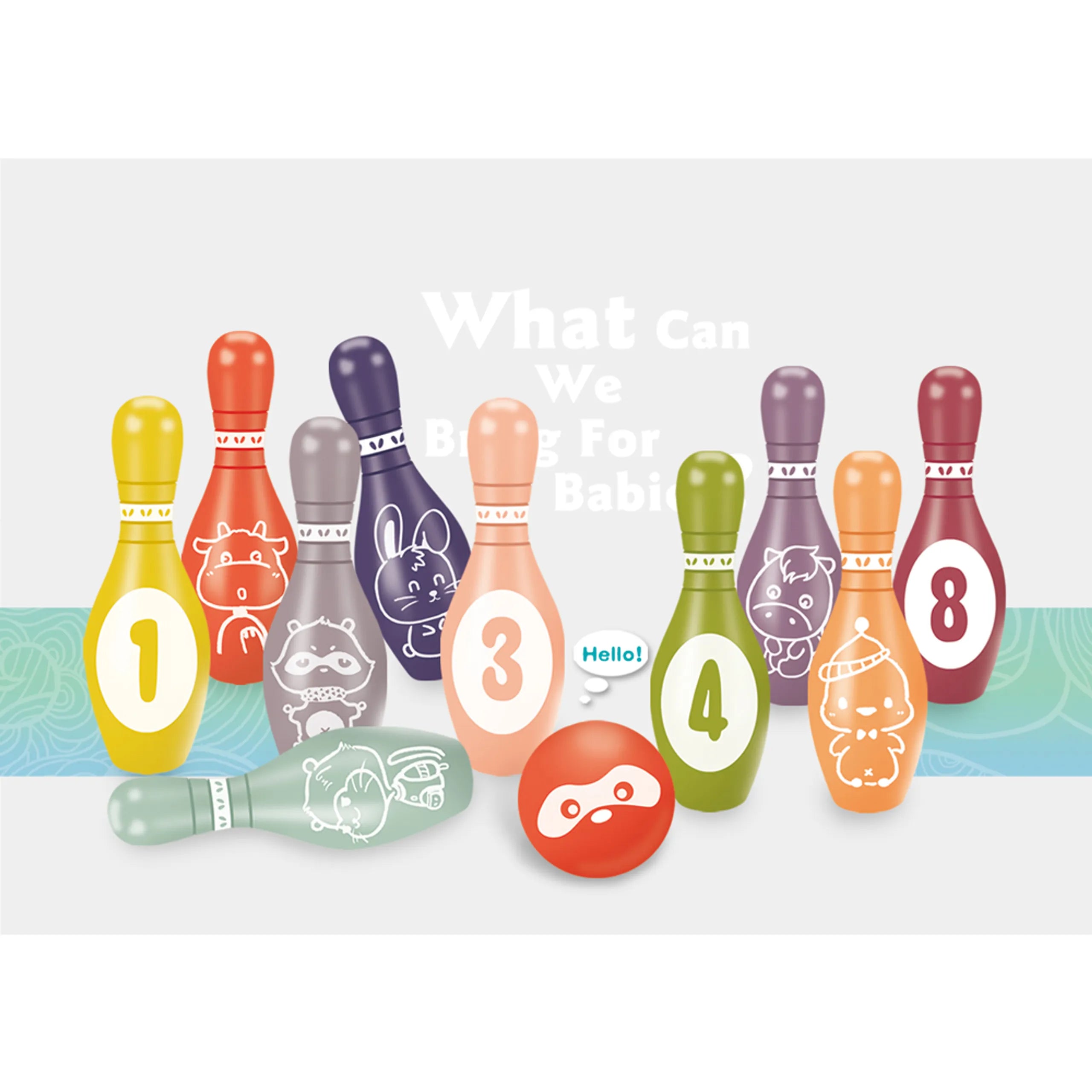 Stem Baby Toys Bowling Set For Kids