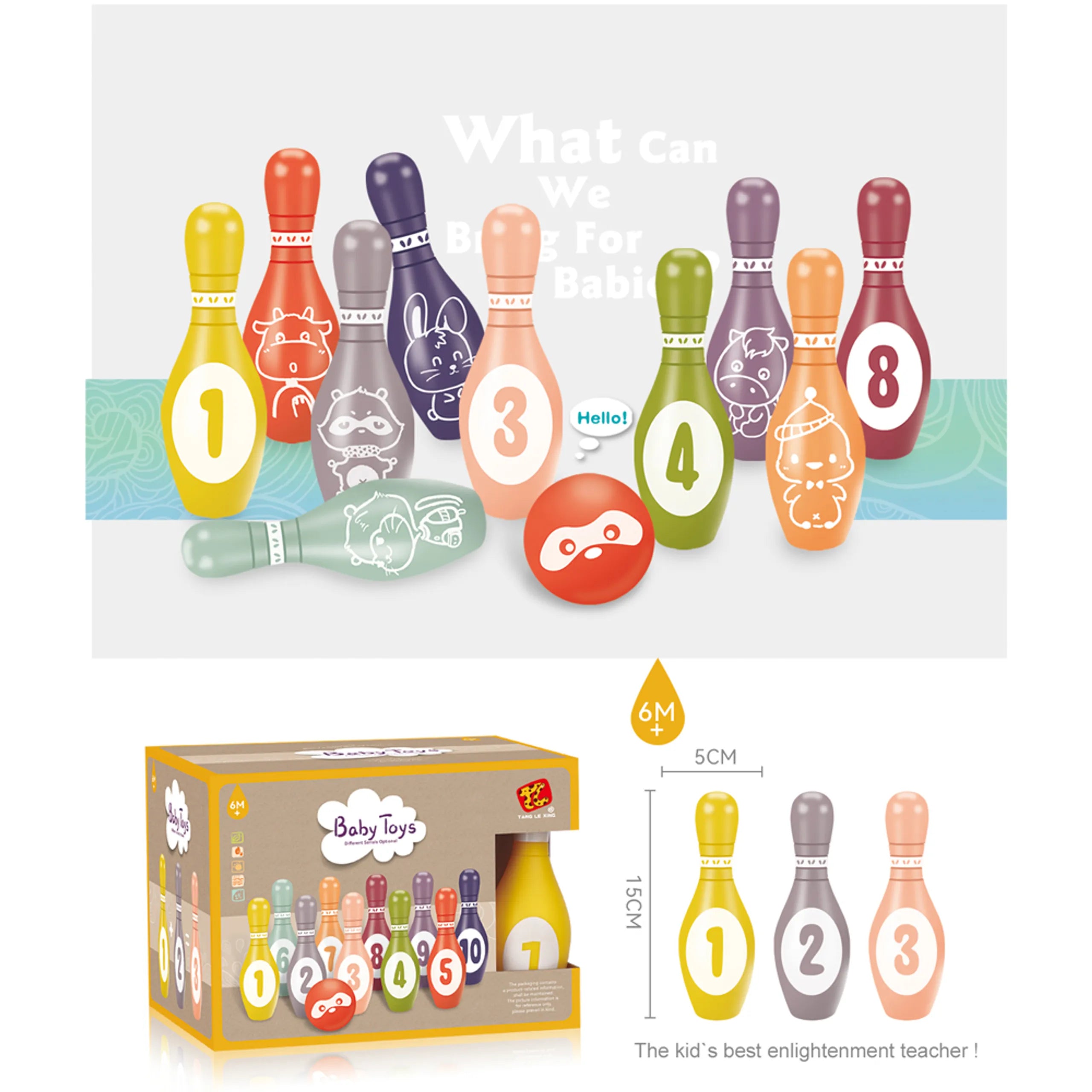 Stem Baby Toys Bowling Set For Kids