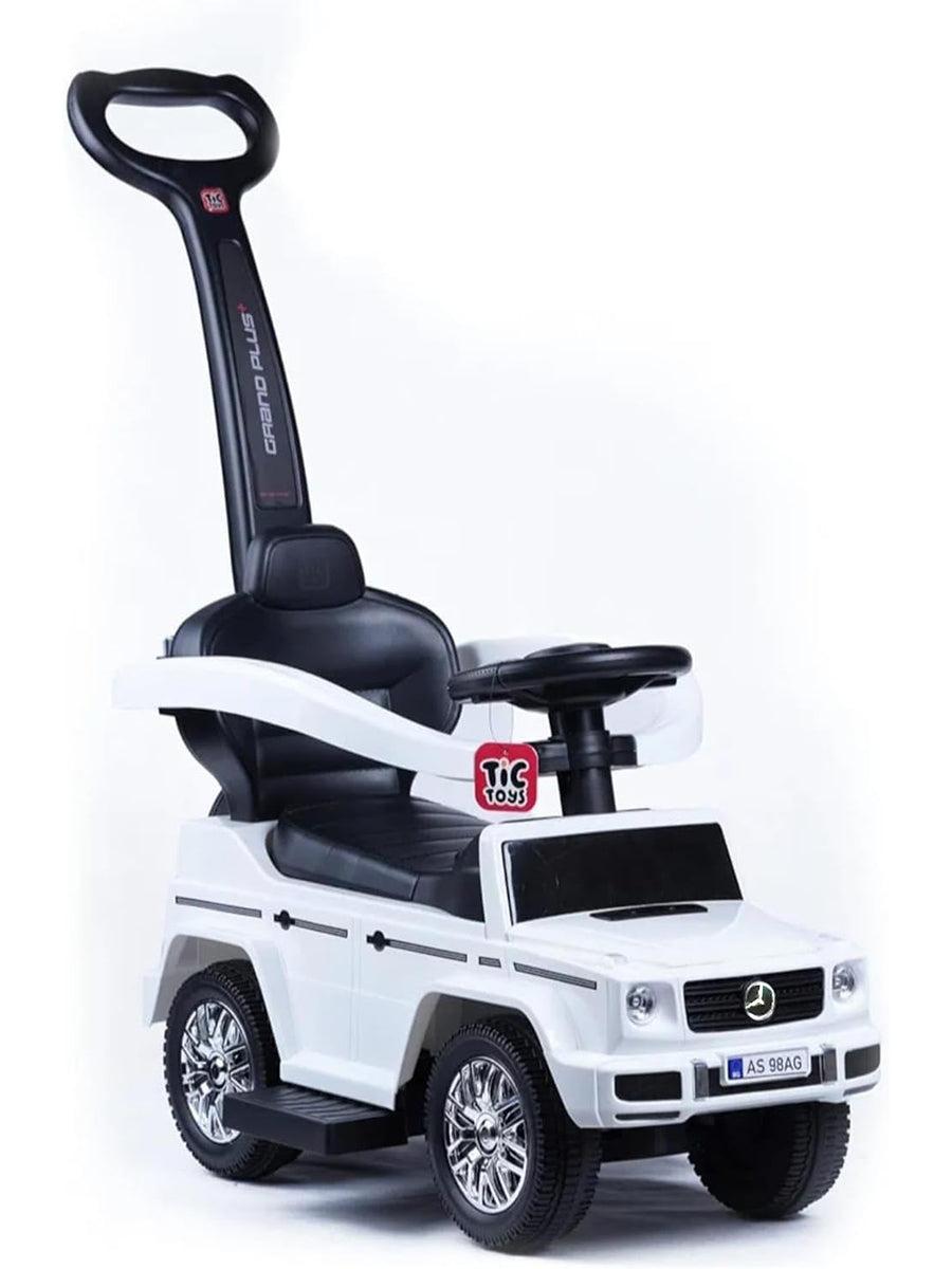 Tic Toys Grand Plus Multi-Position Ride-On with Music & Storage - White