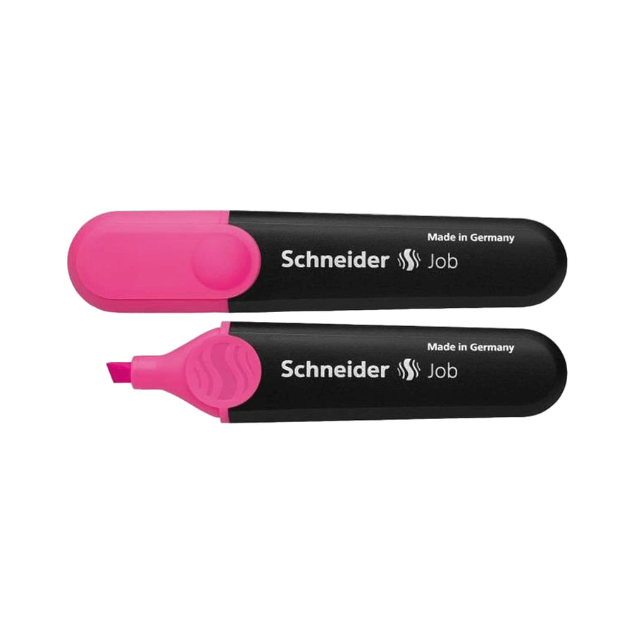 Schneider Job Highlighters, Chisel Tip, Fluorescent Pink - 1 Piece